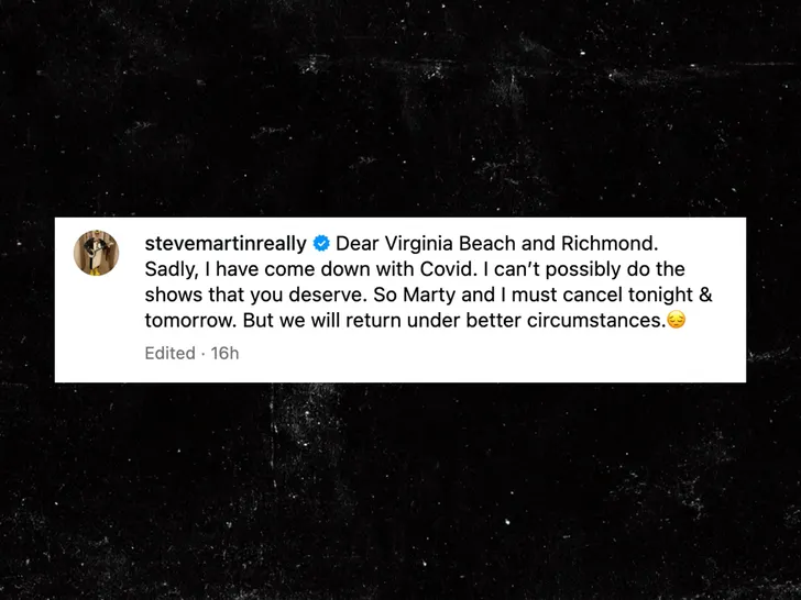 Comedian Steve Martin cancels show after contracting COVID-19 || Mpforum